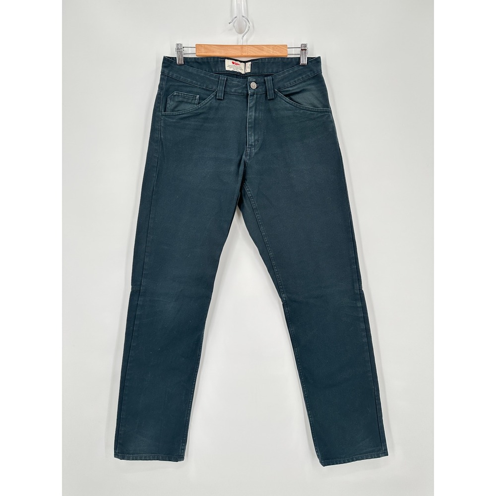Fjallraven Trousers Mens 30 31 Long Black G-1000 Canvas Hiking Pants